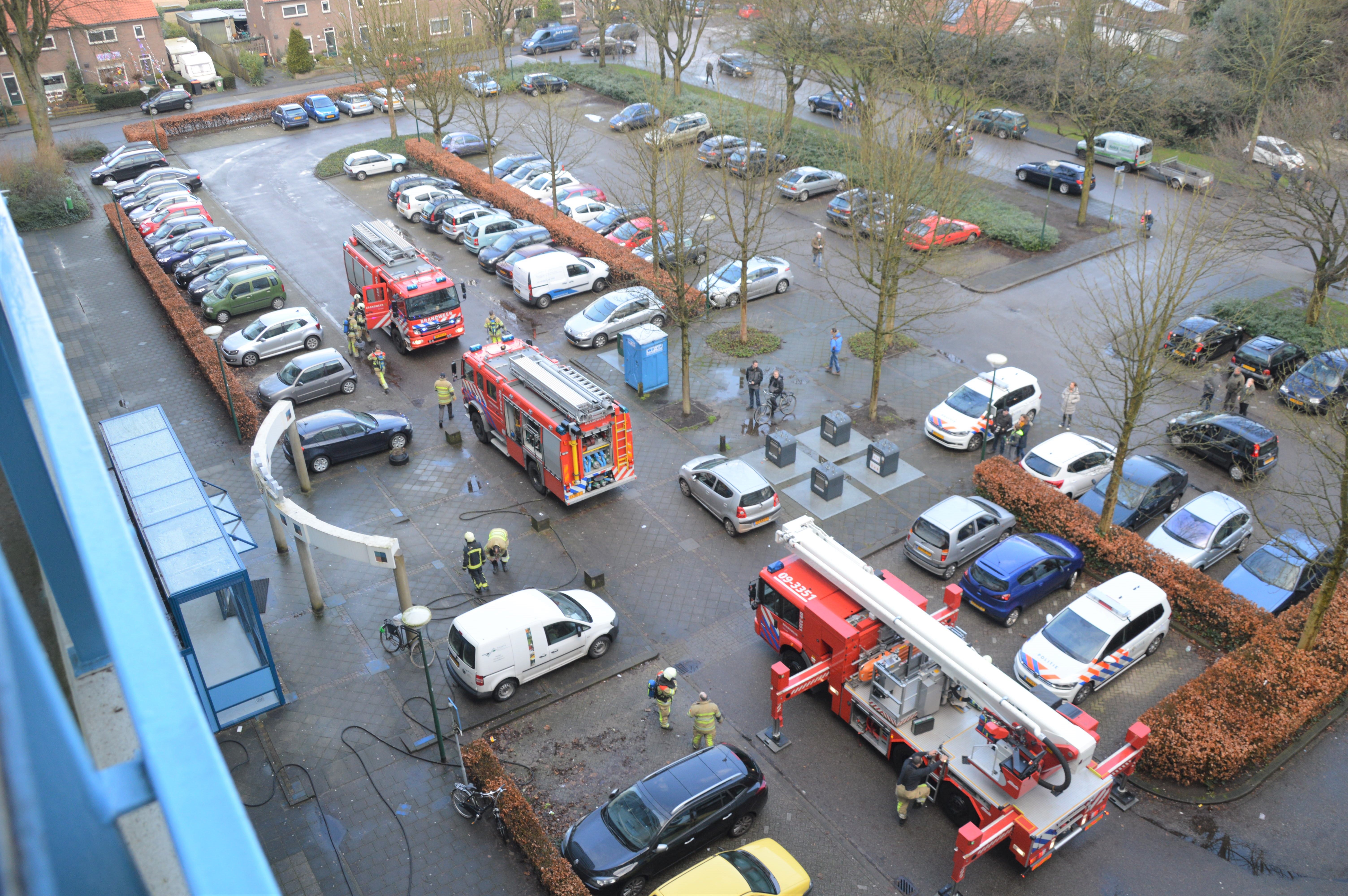Veel bekijks bij brandweerinzet