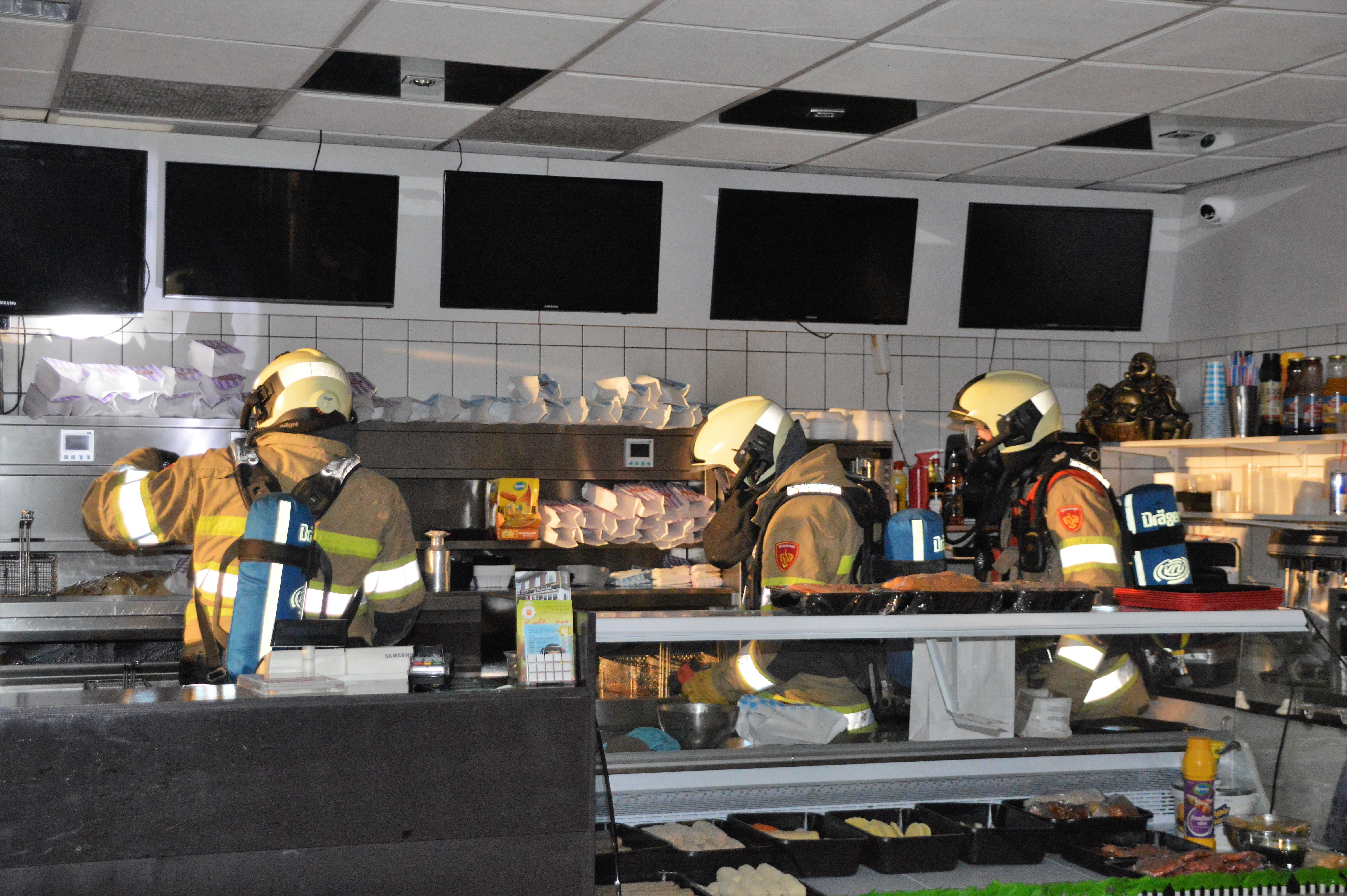 Binnenbrandje in cafetaria