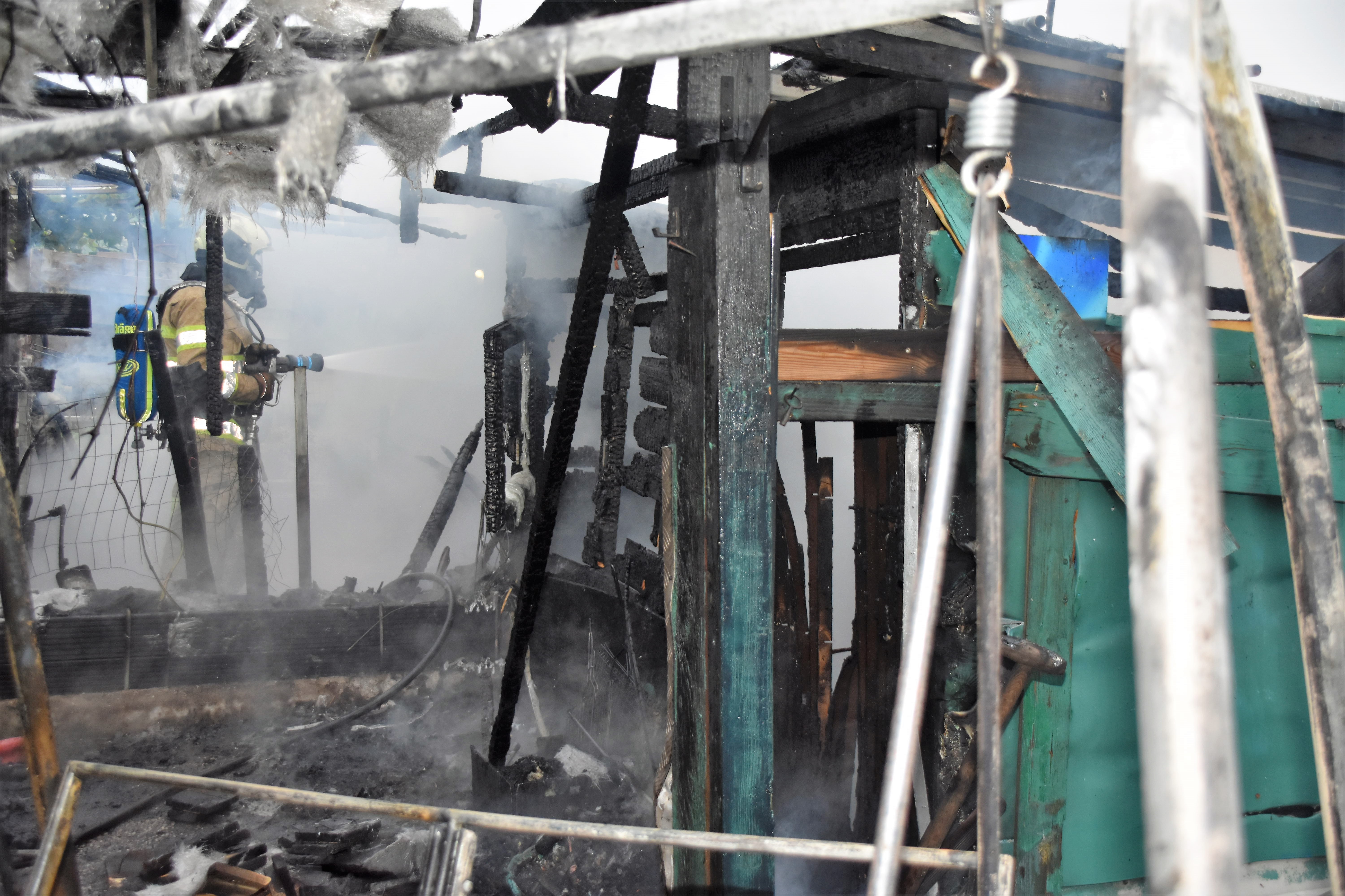 Weer brand in tuinhuisjes De Uitwijk