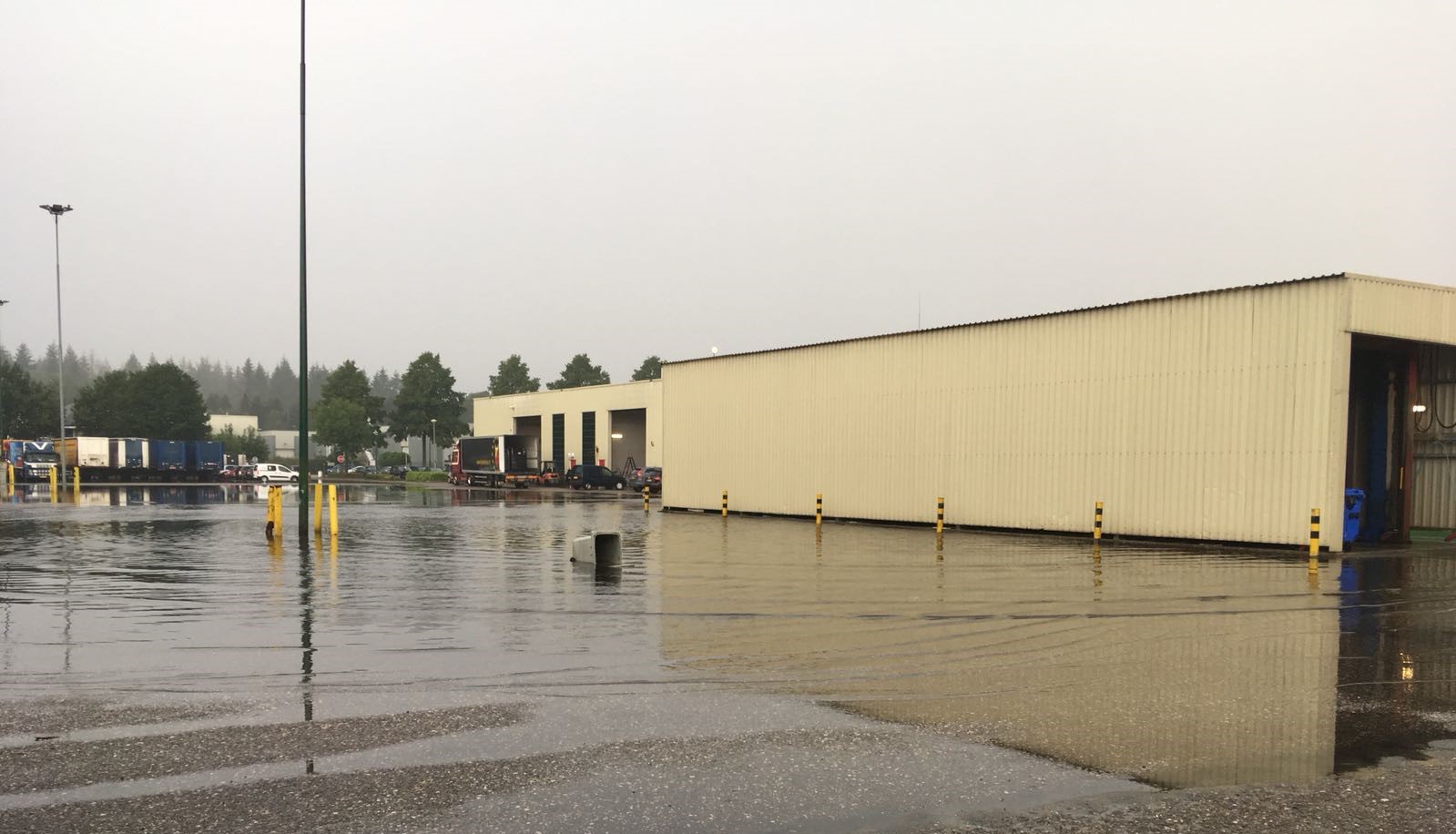 Wateroverlast door hoosbui