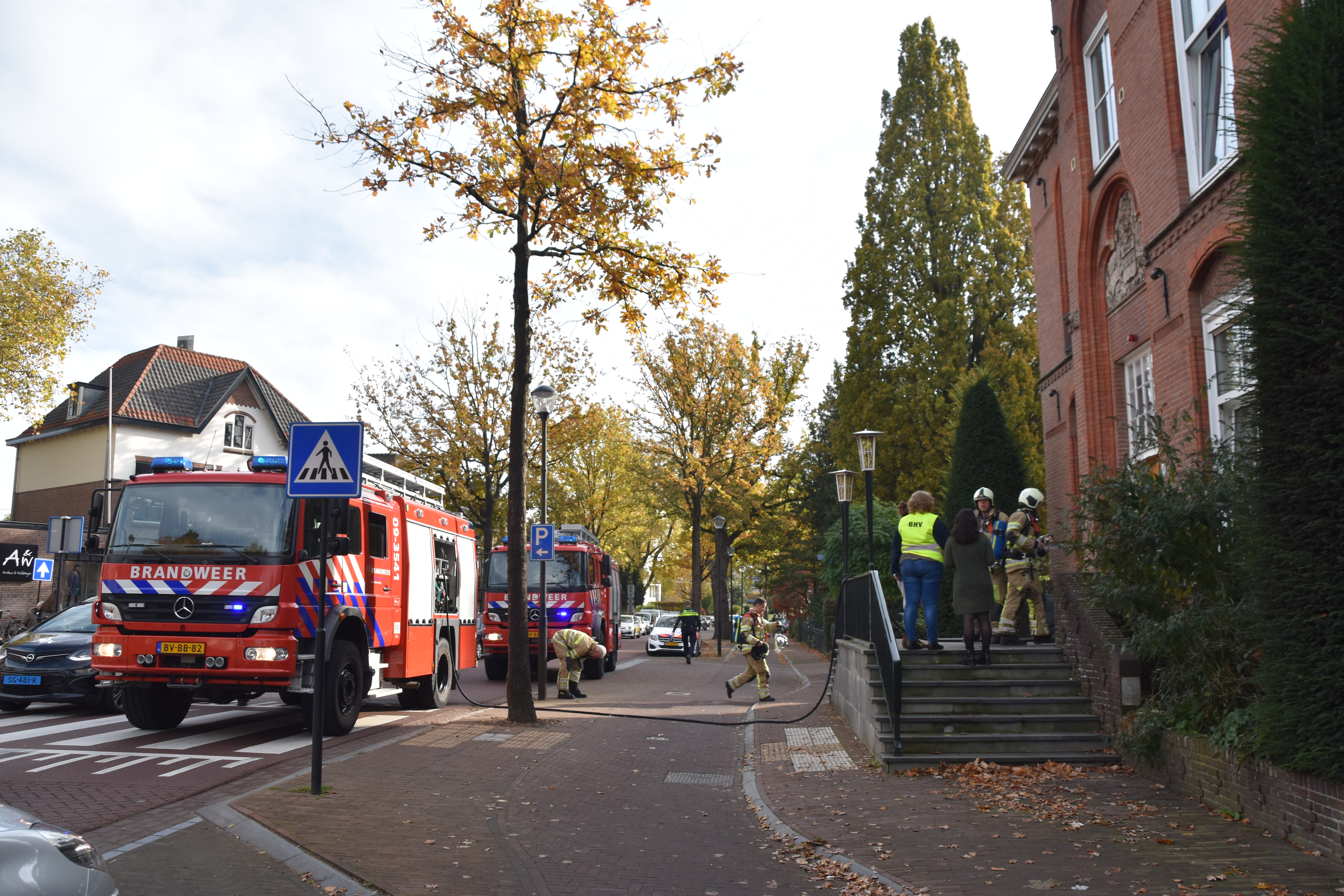 Brandalarm door slijpwerk