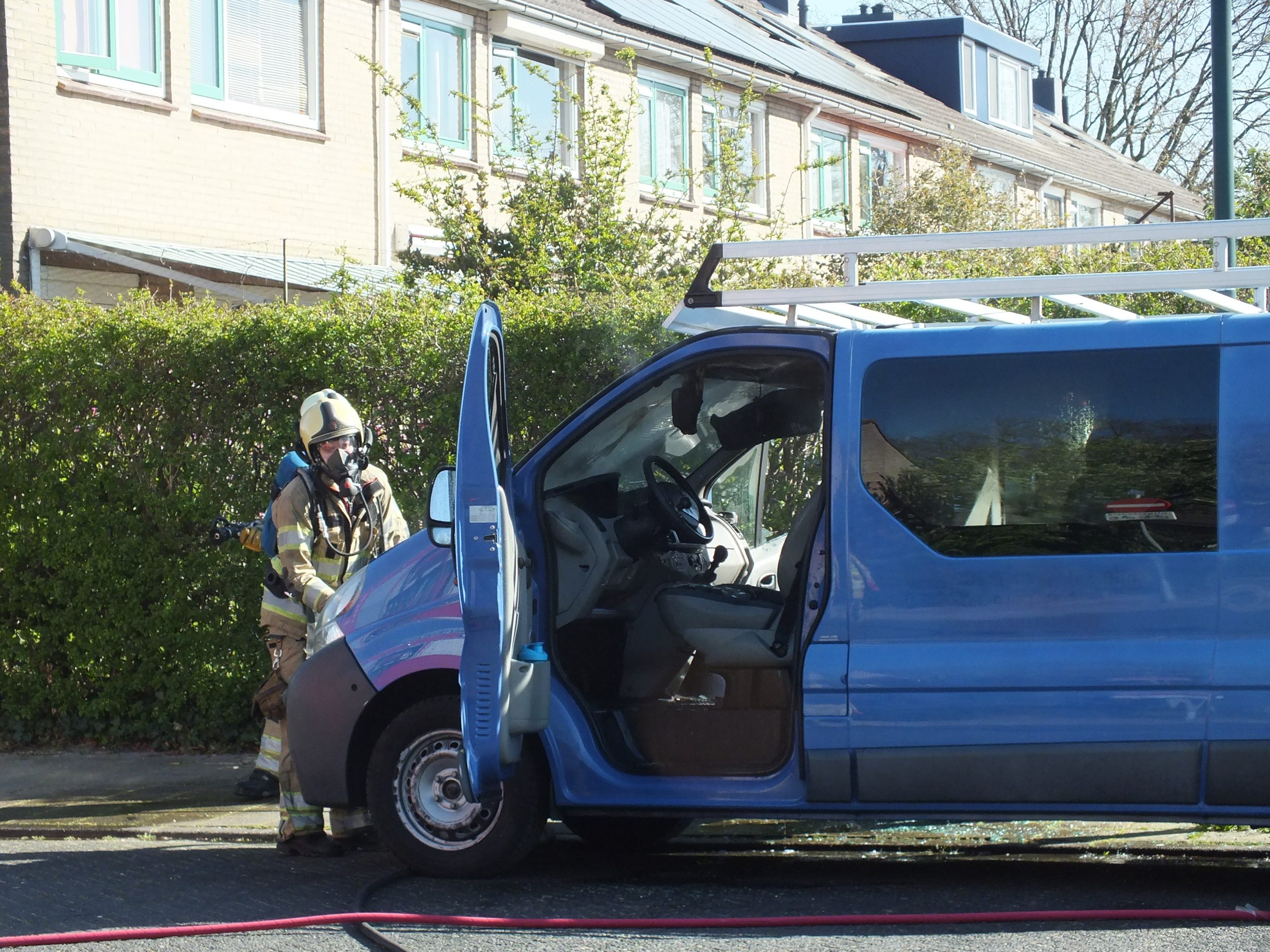 Zzp-er zonder bedrijfsbus door brand