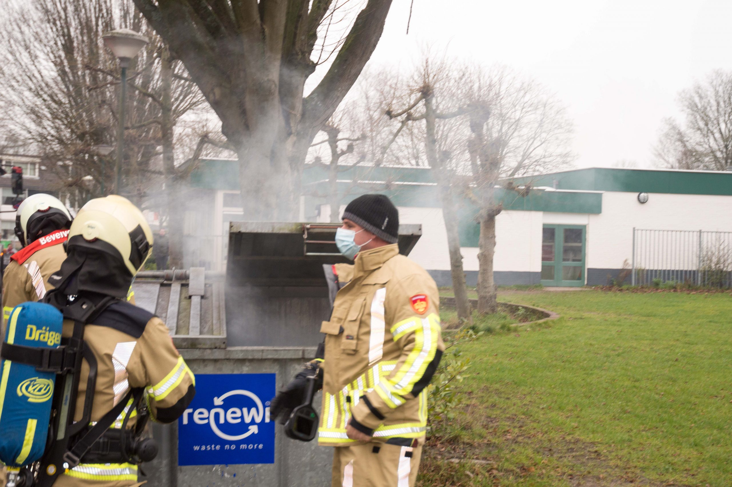 Containerbrandje geblust