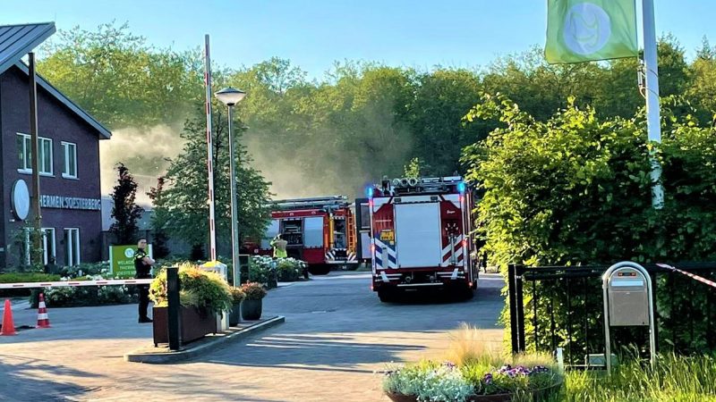 Gasbrander in Thermen in lichterlaaie