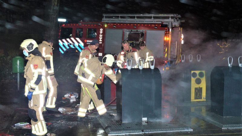 Brand in papiercontainer