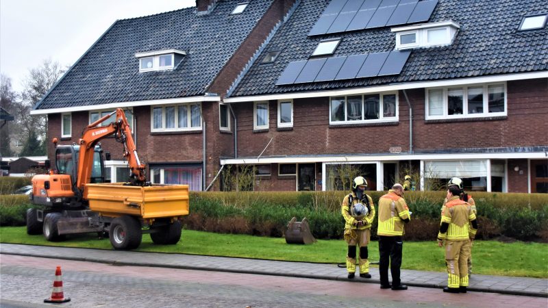 Met struik ook gasleiding losgetrokken