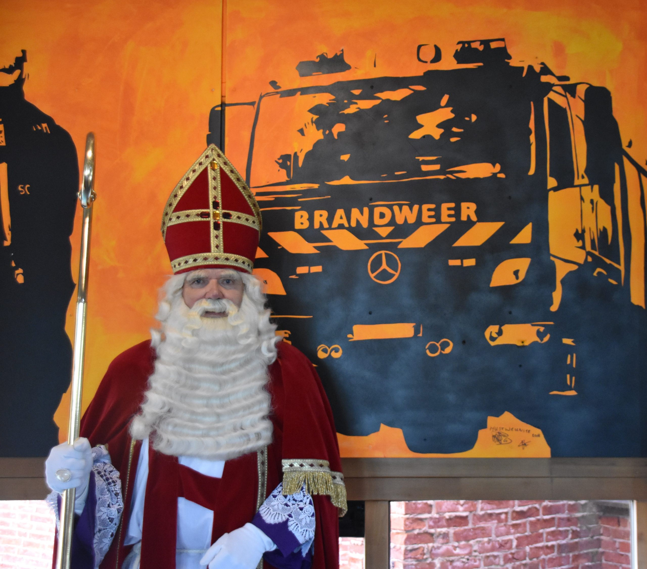 Niet iedereen durfde naar Sinterklaas…..