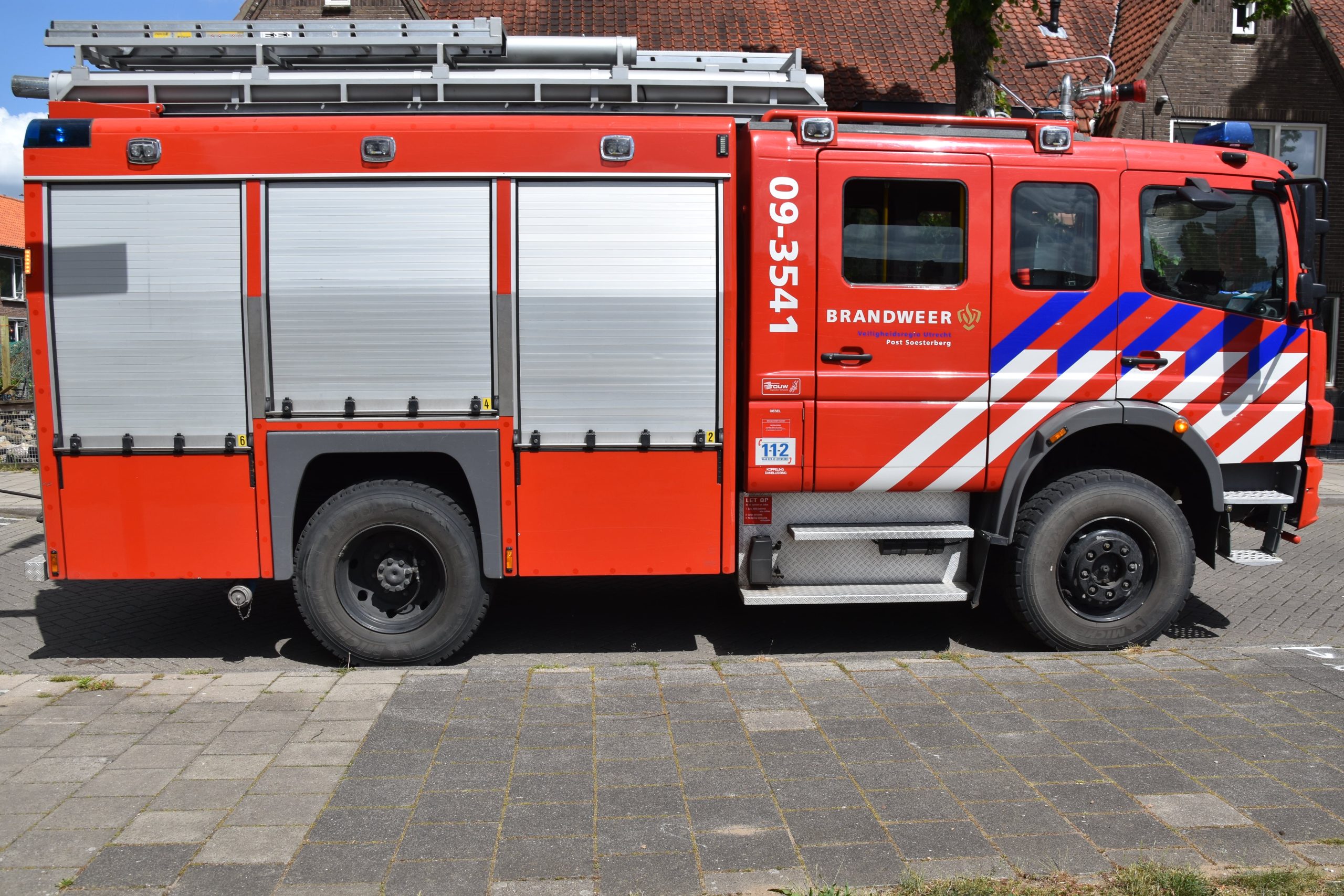 Alarm door ontsnappend gas uit gasfles