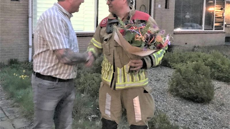 Paul Castein 25 jaar brandweerman