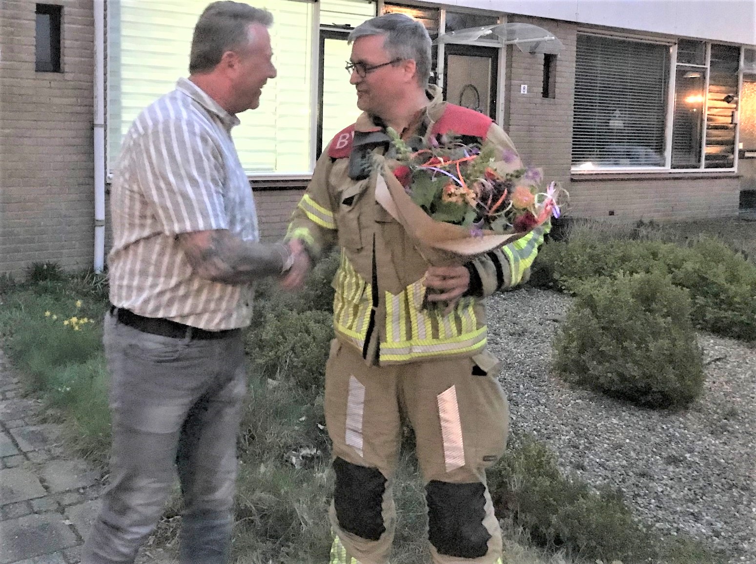 Paul Castein 25 jaar brandweerman