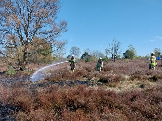 Brand op defensieterrein Leusderhei