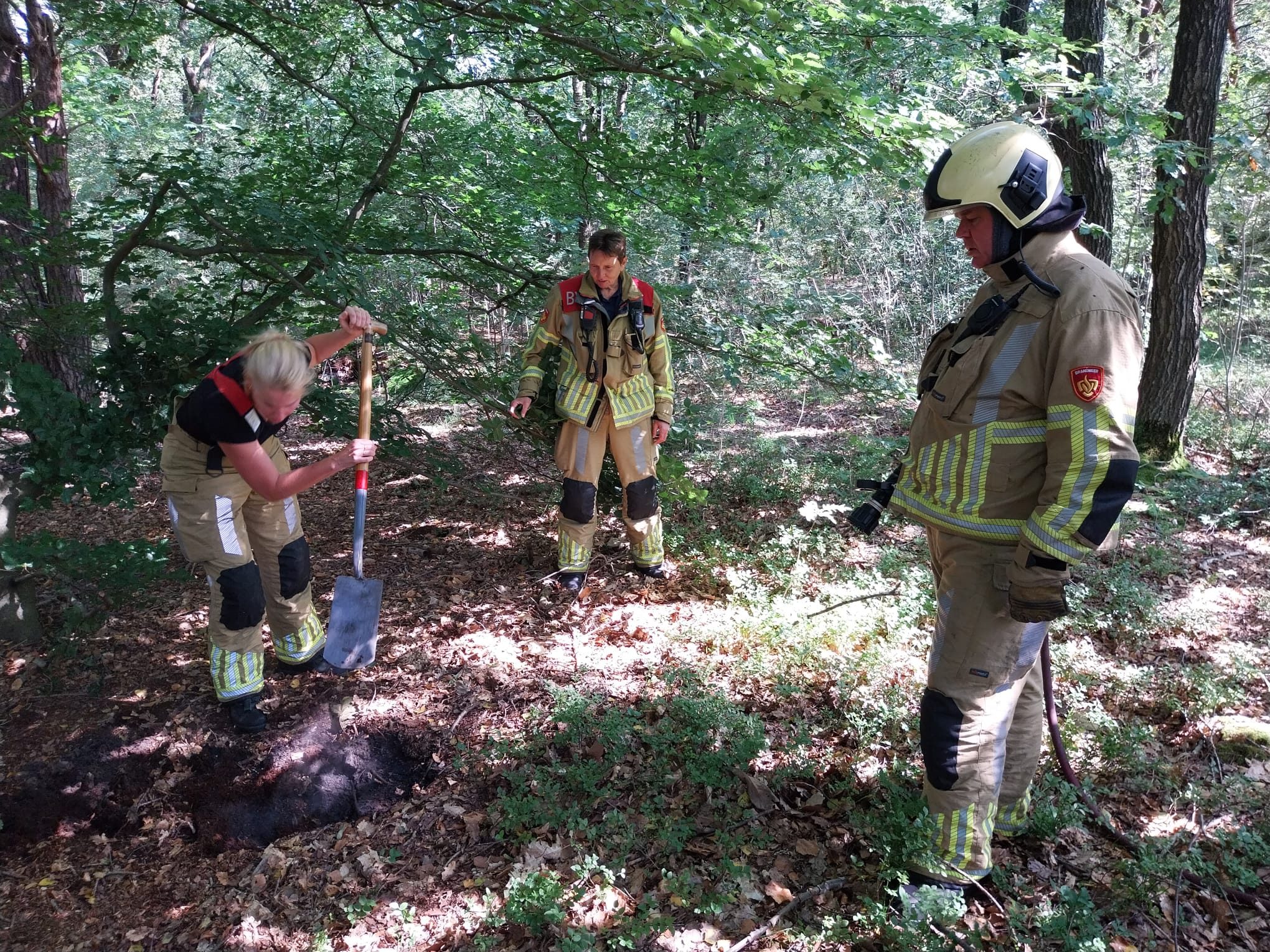 Natuurbrandje op Soester Hoogt