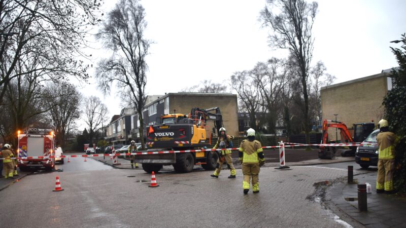 Weg afgezet door gaslek