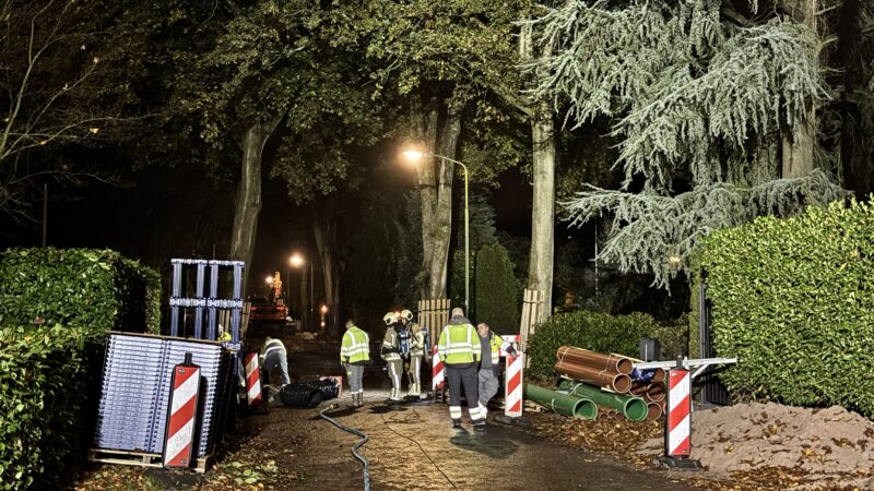 Brandweer urenlang in touw voor gaslek