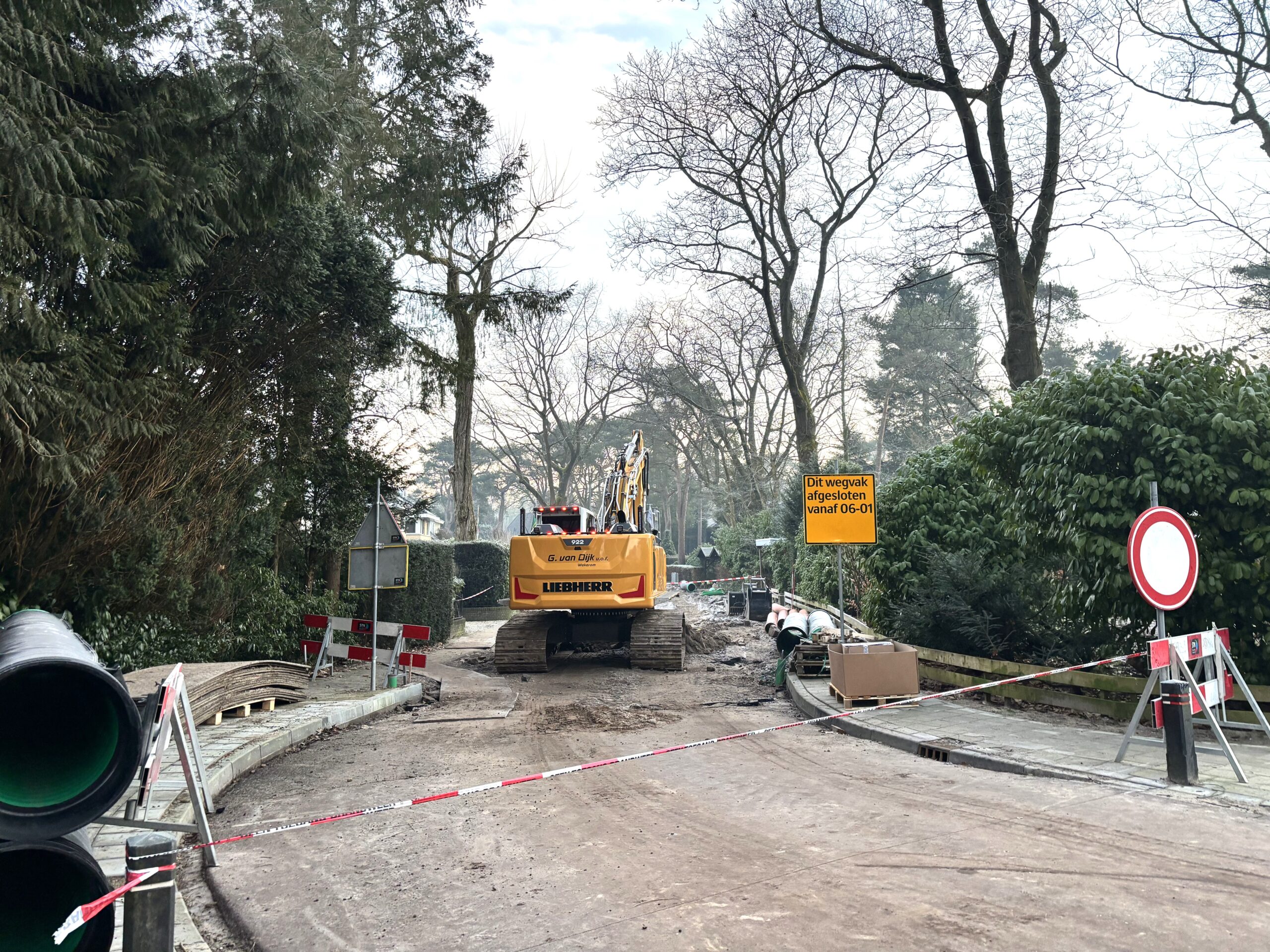 Gaslek in Vosseveldlaan