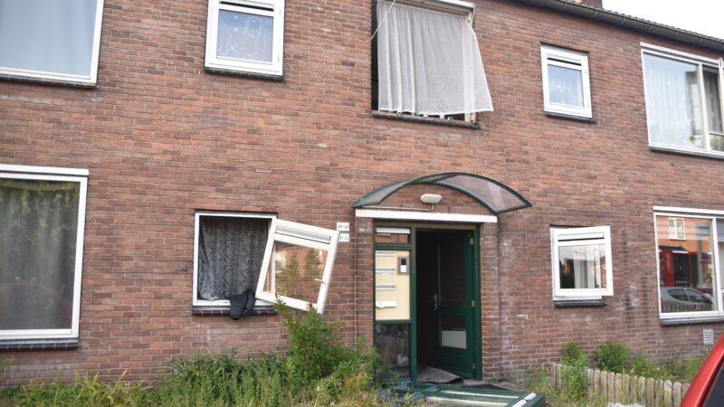 Schade aan woningen door explosie
