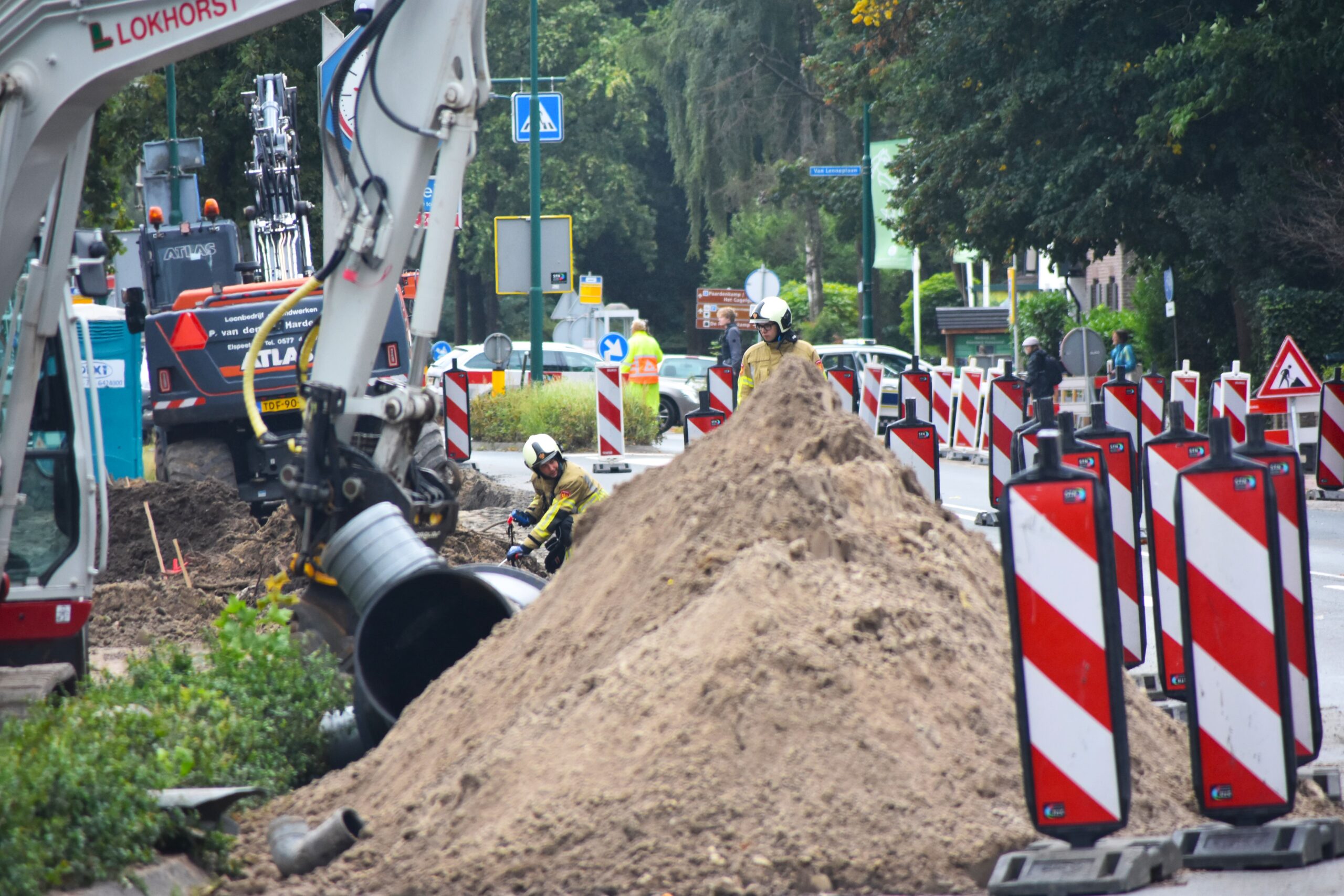 Verkeershinder Birkstraat door gaslek