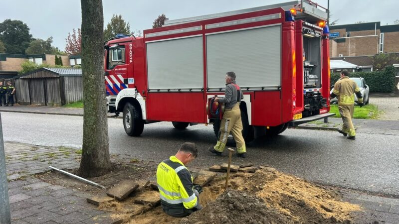 Andere route verkeer door gaslek